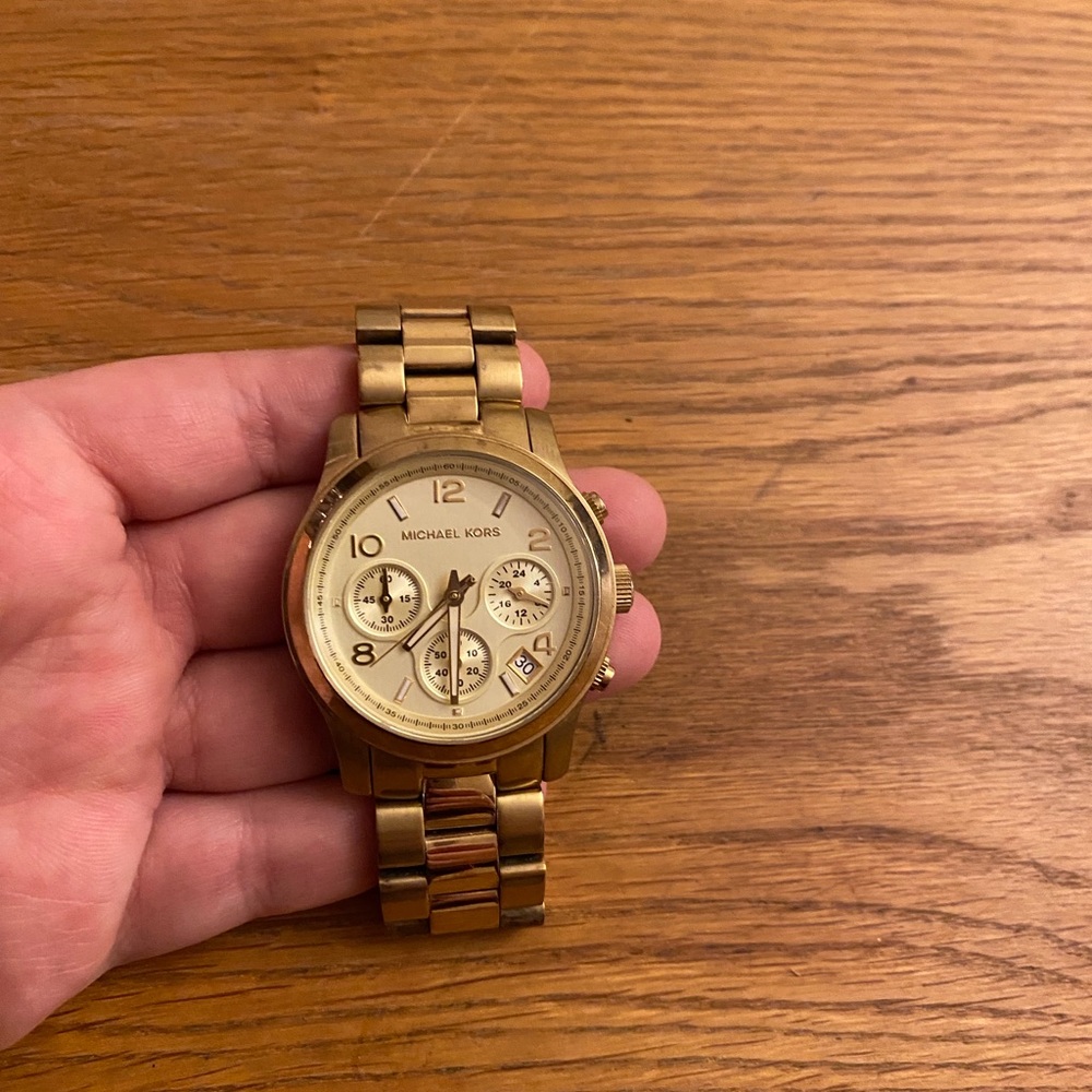 Michael Kors women’s Gold Chronograph Watch